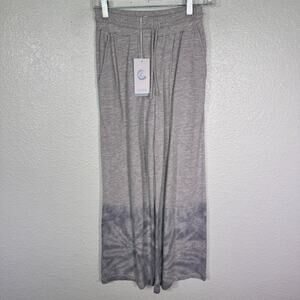 Johnny Was CALME Pants Women XS Mihu Wide Leg Tie Dye Comfy Cozy Lounge Crop NEW